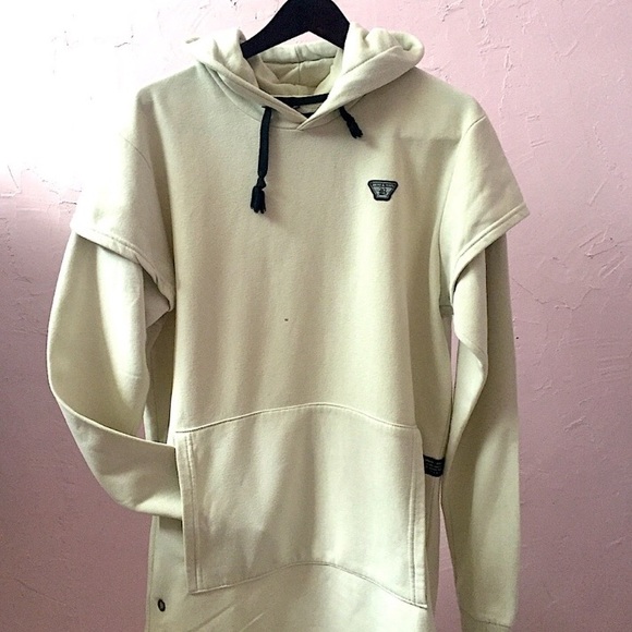 Bross & Jeans Oversized Cream Hoodie Argentina Import Item Front Pouch Hood - Picture 4 of 11